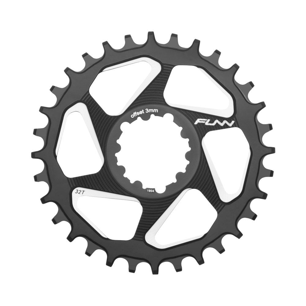 Funn Chain Ring - Solo DX Narrow Wide Boost - 32T - Sram Direct Mount -3MM Offset- Black