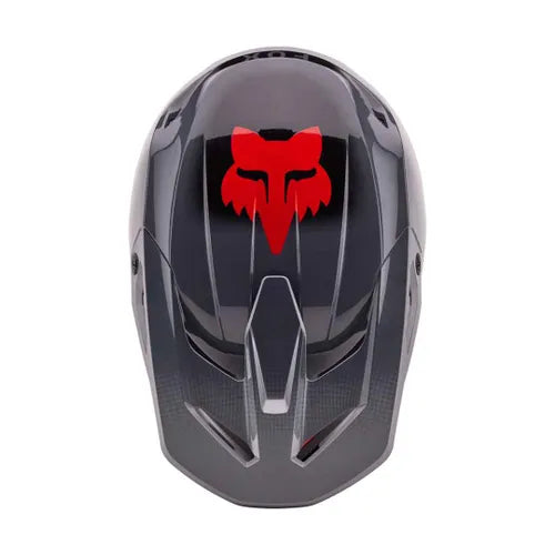 Fox V1 Interfere Helmet, Grey Red