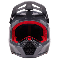 Fox V1 Interfere Helmet Greyed /XS Mens XS Grey Red