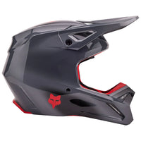 Fox V1 Interfere Helmet Greyed /XS Mens XS Grey Red