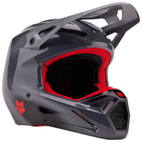Fox V1 Interfere Helmet Greyed /XS Mens XS Grey Red