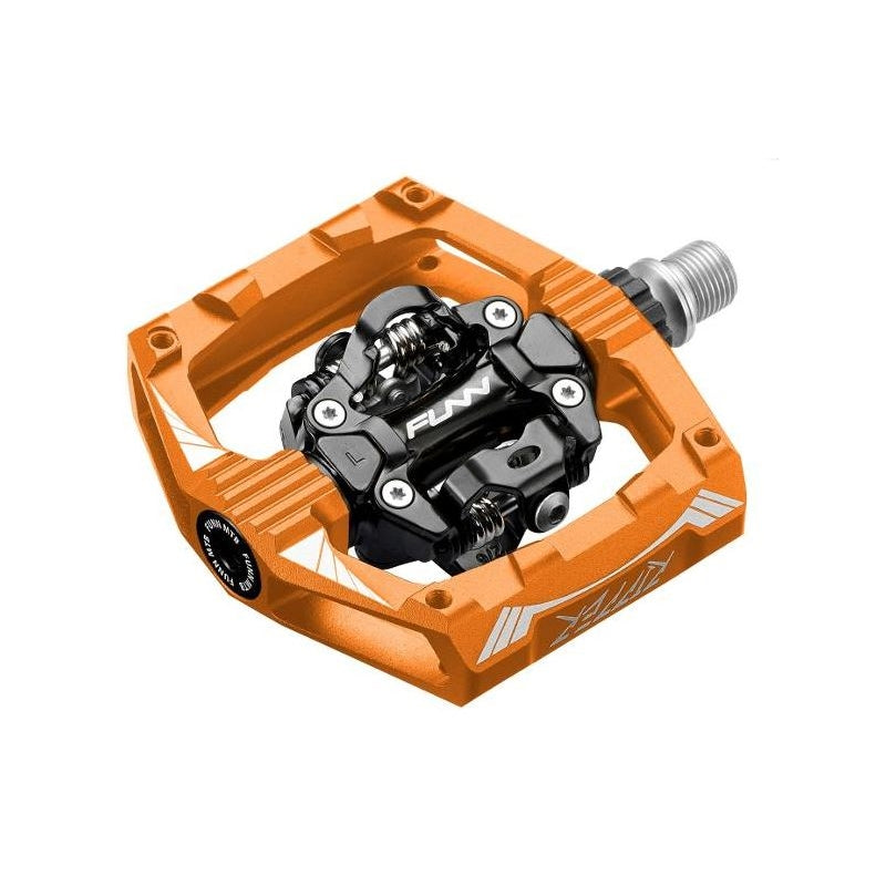Funn Ripper Mtb Clipless Pedal With Steel Gold Pins