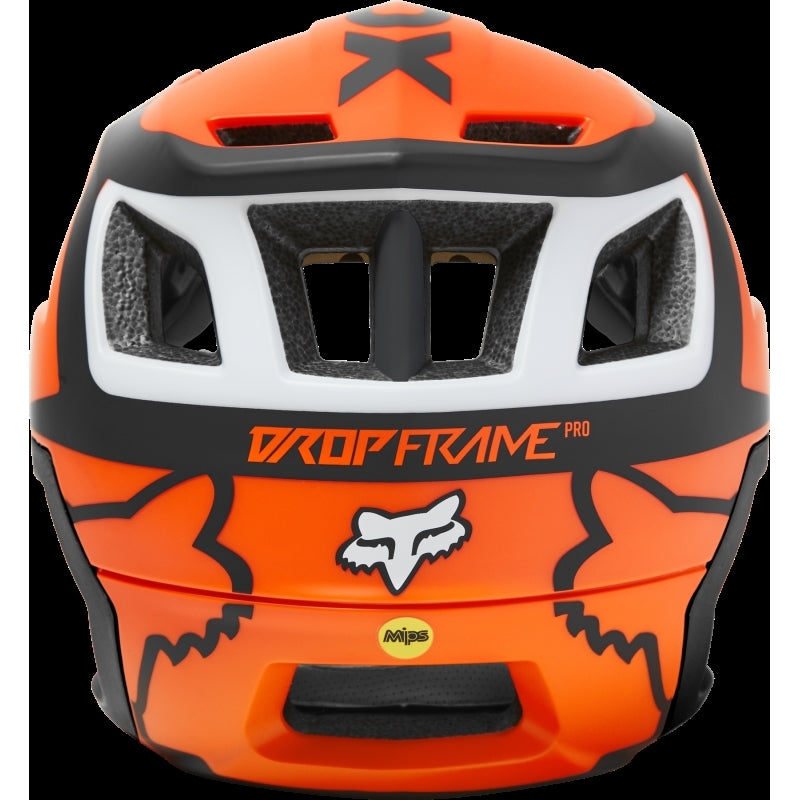 Fox Dropframe Pro Helmet Dvide, Flo Orange