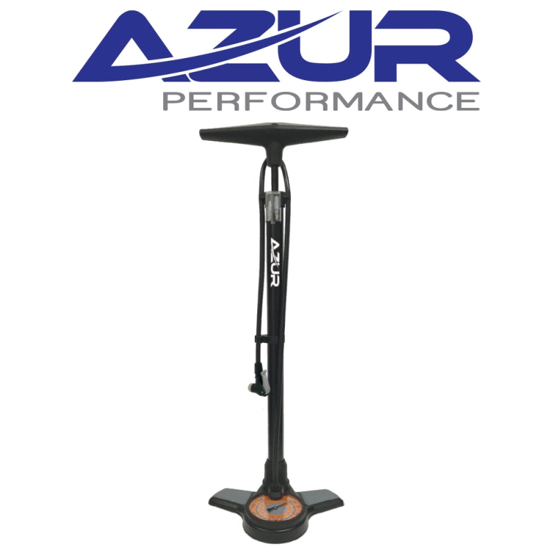 Azur Jumbo Gauge Floor Pump Clever Valve
