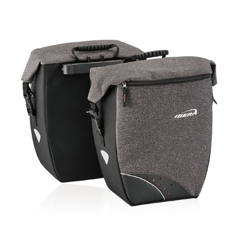 Ibera G-2 Pannier Bag Set With IB-QB4 - M2 Adaptor Kit - 31X15X34CM - 15L ( 1 Bag Only )