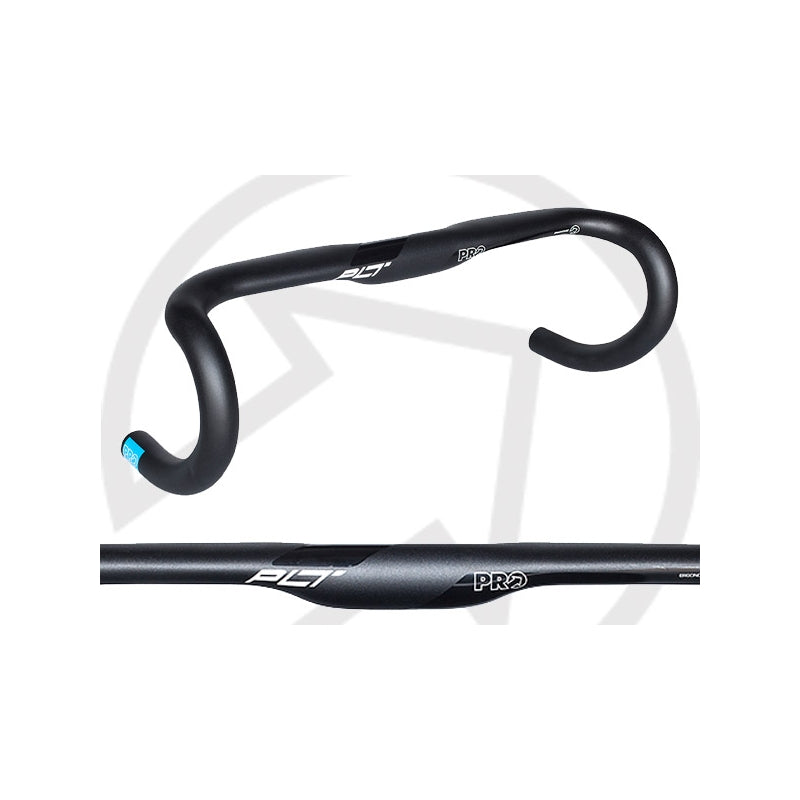 Pro Road Bar - Plt Compct Ergo Black 38CM Drop: 127.5 Reach: 75