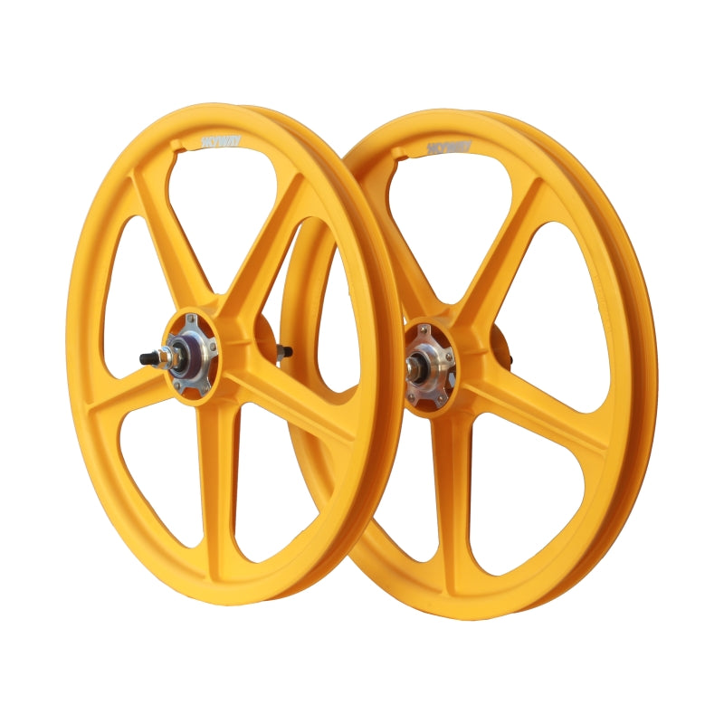 Skyway Tuff II 5 Spoke Silver Rivet 20 Inch Wheelset