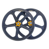 Skyway Tuff II 5 Spoke Gold Rivet 20 Inch Wheelset Collectors Edition