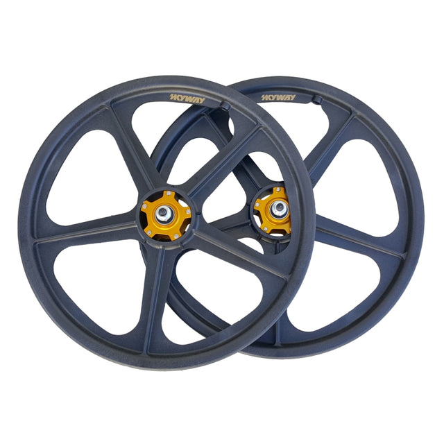 Skyway Tuff II 5 Spoke Gold Rivet 20 Inch Wheelset Collectors Edition