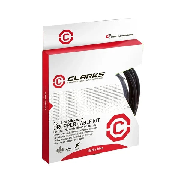Clarks Dropper Cable Kit - Polished Die Drawn 0.8MM