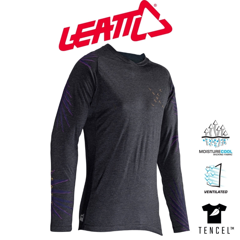 Leatt Jersey Mtb Gravity 2.0 Palm Black