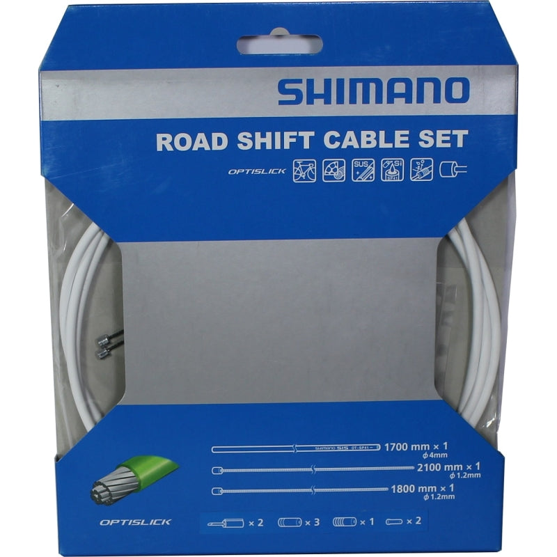 Shimano ST-5800 Shift Cable Set Optislick 1200MM X 2 Inner & Outer Cables W/caps