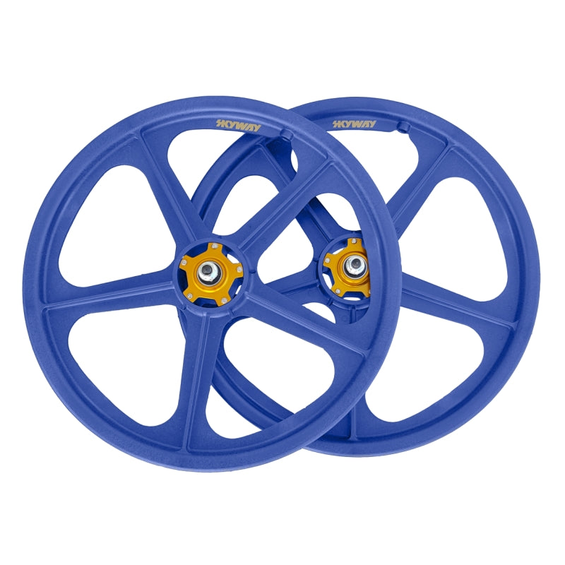 Skyway Tuff II 5 Spoke Gold Rivet 20 Inch Wheelset Collectors Edition