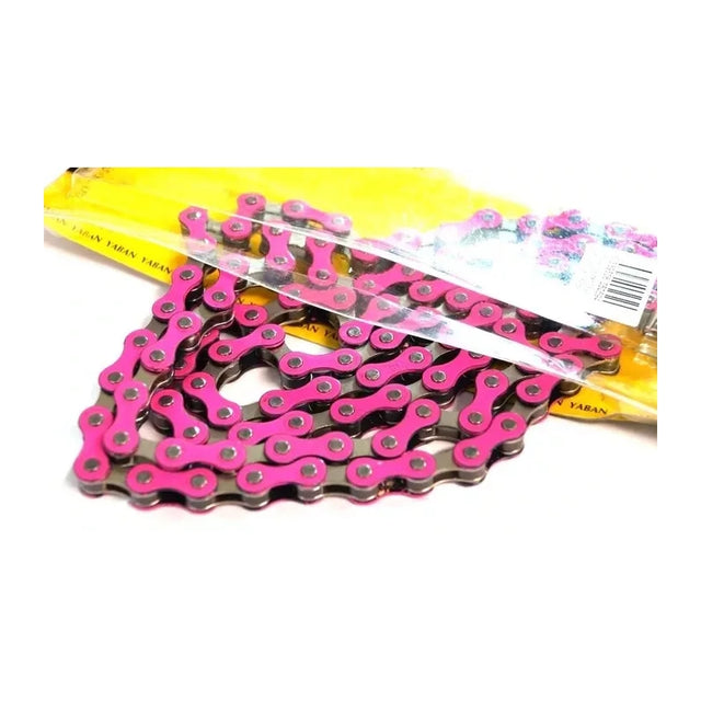 Chain 1/2 X 1/8 X 112L Single Speed Nickel Pink