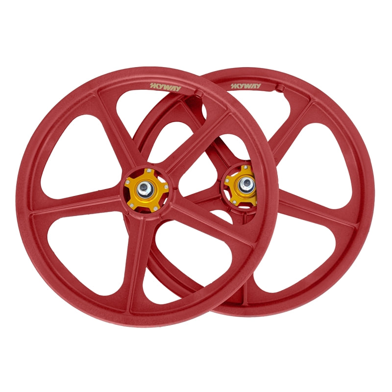 Skyway Tuff II 5 Spoke Gold Rivet 20 Inch Wheelset Collectors Edition