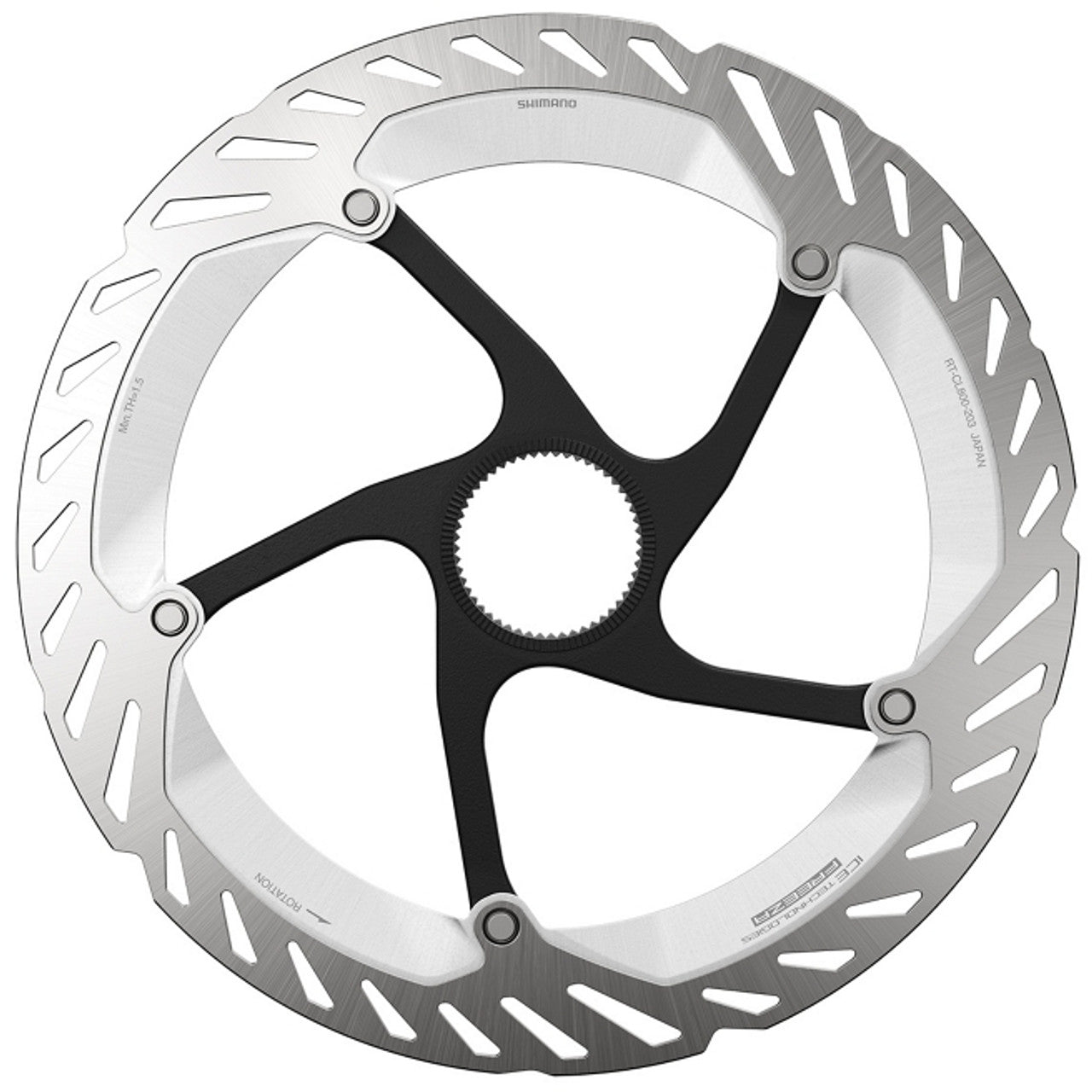 Shimano RT-CL800 L Disc Rotor 203MM Ice-tech Centerlock External Serration W/lockring