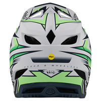 Troy Lee Tld D4 As Composite Helmet Mips Volt White ** Paint Blemish ** Xlg / 2XL
