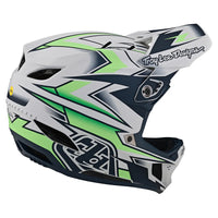 Troy Lee Tld D4 As Composite Helmet Mips Volt White ** Paint Blemish ** Xlg / 2XL