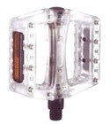 X Tech H Pedal Bmx Plastic & Metal Pins 9/16 Inch Clear #